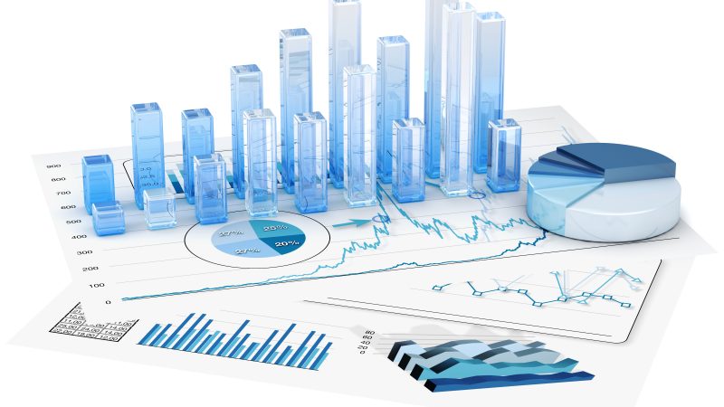 Graphs of financial analysis - Isolated